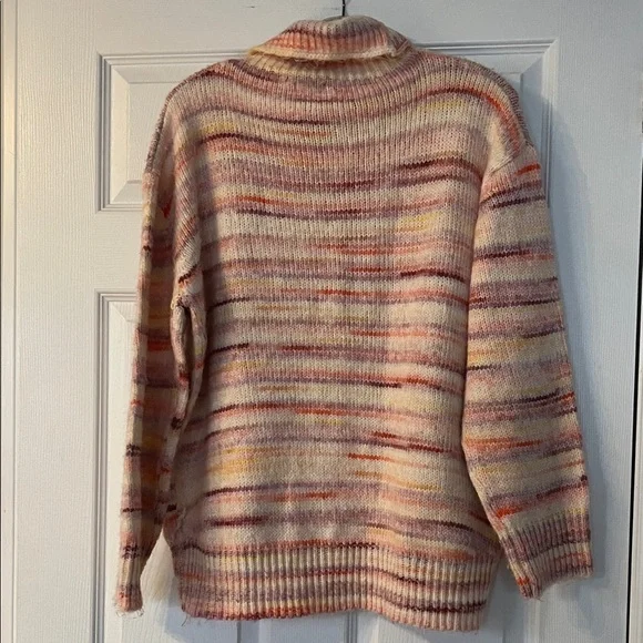 4/$20 Mexx Pastel Striped Cowl Neck Sweater - Picture 4 of 4